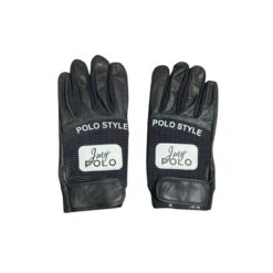 Guantes profesionales para polo "Polo Style" NEGRO