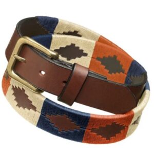 Cinturon de cuero bordado Aurora