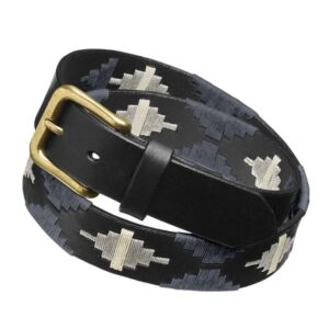 Cinturon de cuero bordado Sierra