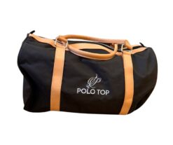 Bolso polero chico de cuero y cordura