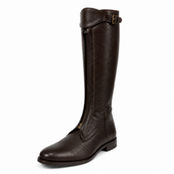Botas de polo con cierre de bufalo marron africano