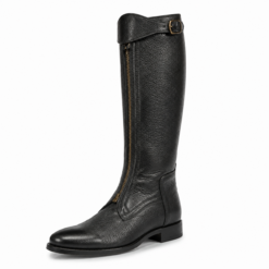 Botas de polo con cierre de bufalo Negro
